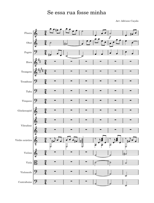 Se essa rua fosse minha – Misc Traditional