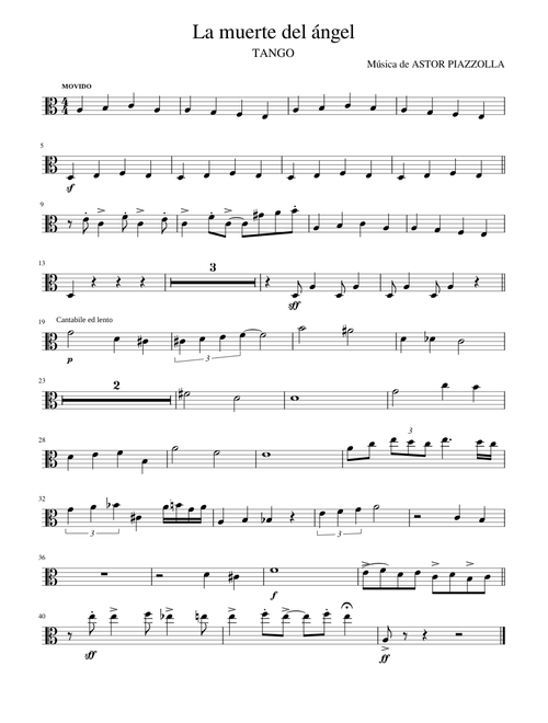 La muerte del angel – Astor Piazzolla La muerte del ángel 3