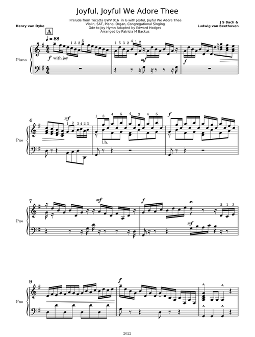 Joyful, joyful we adore Thee – Ludwig van Beethoven