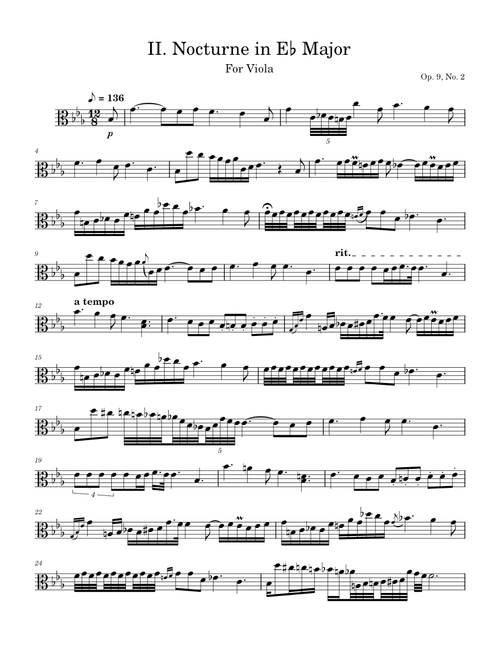 Nocturne Op.9 No.2 – Frédéric Chopin