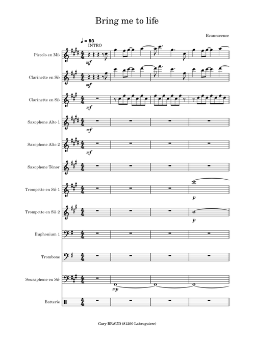 Bring me to life – Evanescence