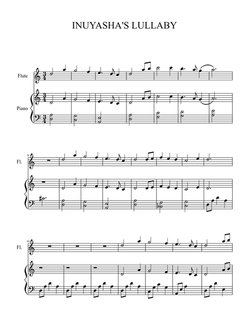 Inuyasha's Lullaby Flute