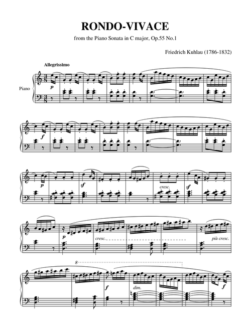 RONDO-VIVACE (Kulhau)