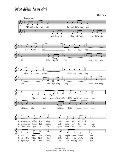 Một Điềm Lạ Vĩ Đại - Dao Kim