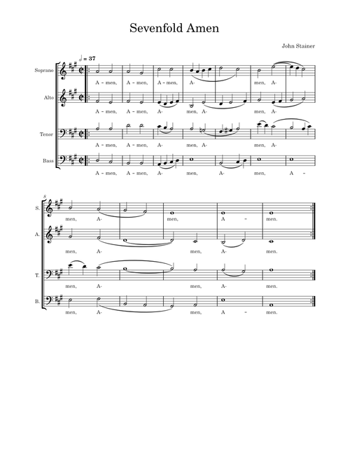 Sevenfold Amen – John Stainer