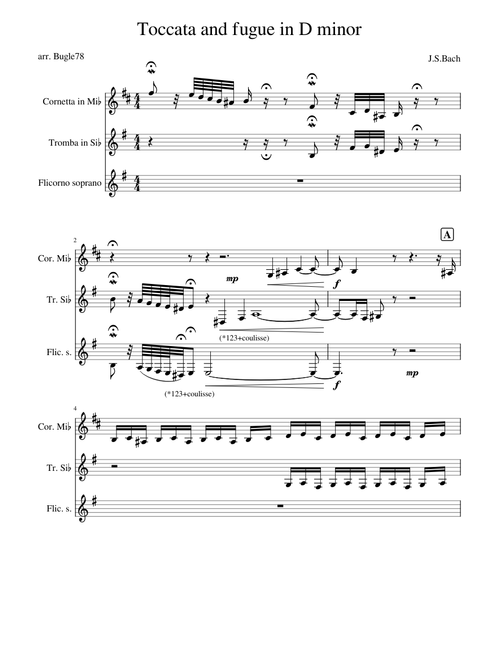 Toccata and fugue in D minor