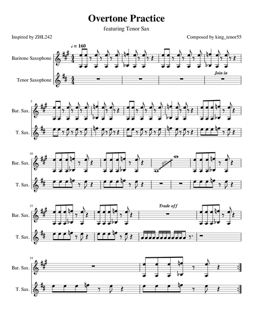 Overtone Practice feat. Tenor Sax