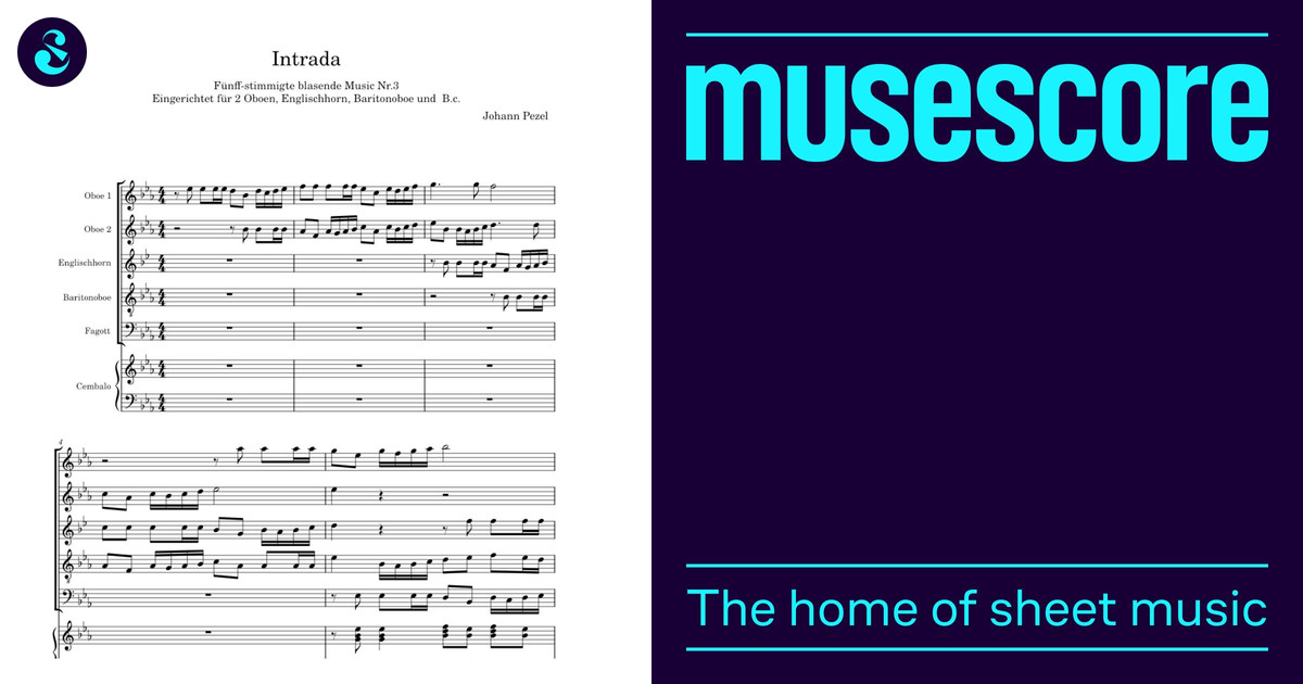 輸入譜Johann Pezel SixPieces for BrassChoir 輸入譜Johann Pezel SixPieces for BrassChoir