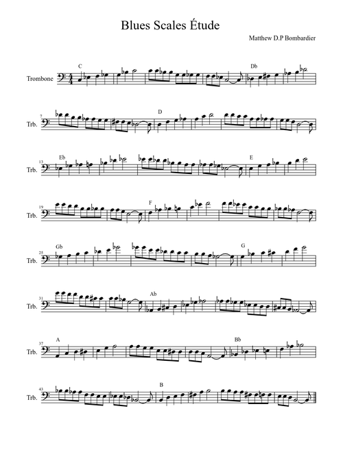 Blues Scales Étude