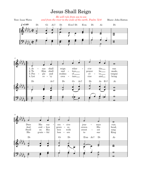 Jesus Shall Reign