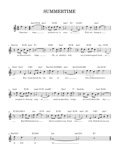 Summertime – Unknown author