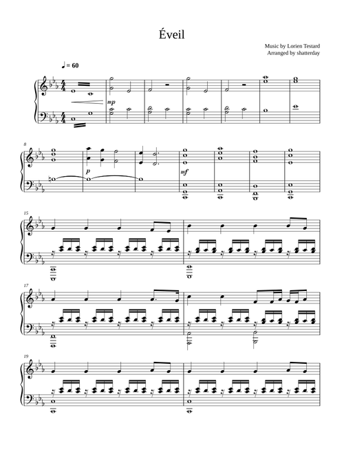 Éveil - Clair Obscur: Expedition 33 for solo piano