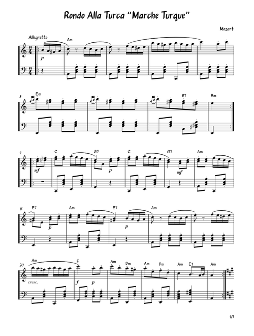 Marche Turque – Wolfgang Amadeus Mozart