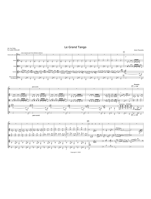 Le Grand Tango - Astor Piazzolla
