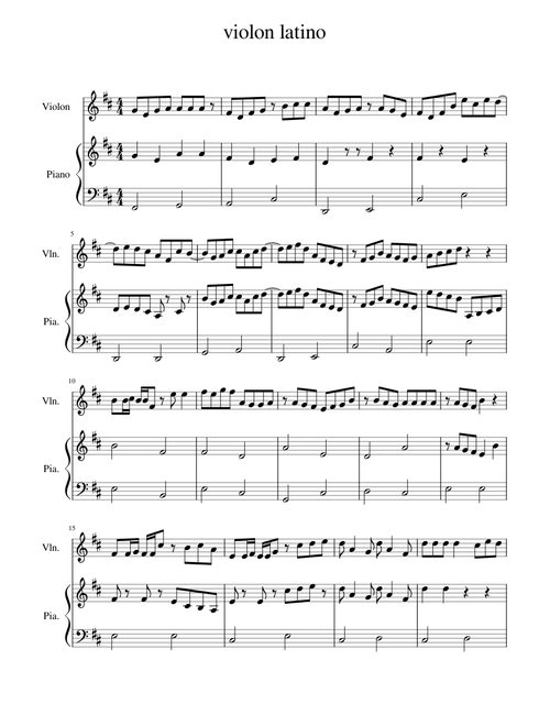 Duo 15 violon latino cello vilon