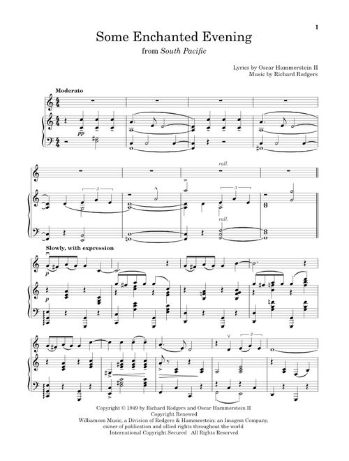 Some Enchanted Evening (from South Pacific) - Richard Rodgers (Violin and Piano)