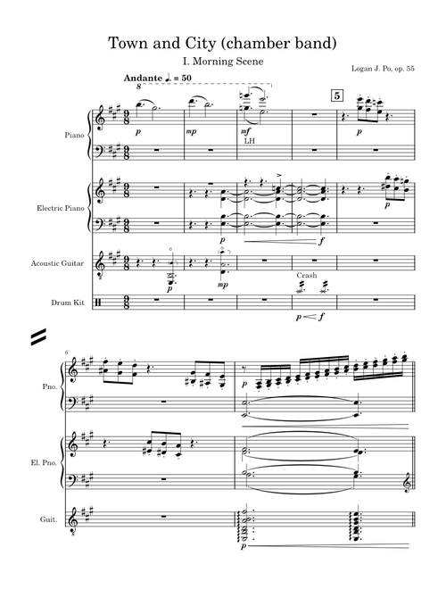 Town and City, op. 55 – Logan J. Po