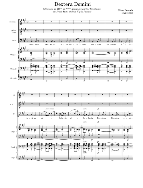 Dextera Domini, FWV 65 – César Franck Dextera Domini FWV 65 Ver3 - Cesar Franck