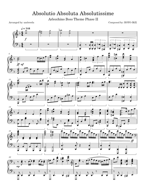 Absolutio Absoluta Absolutissime – HOYO-MiX (Arlecchino Boss Theme Phase II)
