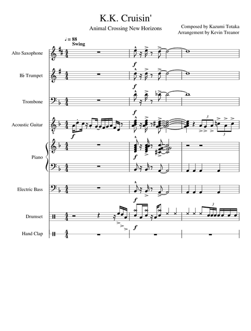K.K. Cruisin’ (Animal Crossing) - Jazz Combo Arragement