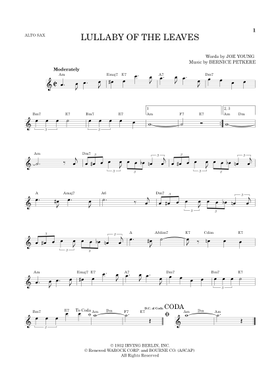 Free Lullaby Of The Leaves by Joe Young sheet music | Download PDF