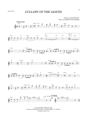 ビッグバンド楽譜「Lullaby of the Leaves」（絶版） Play Official version of Lullaby Of The Leaves Sheet Music by Joe