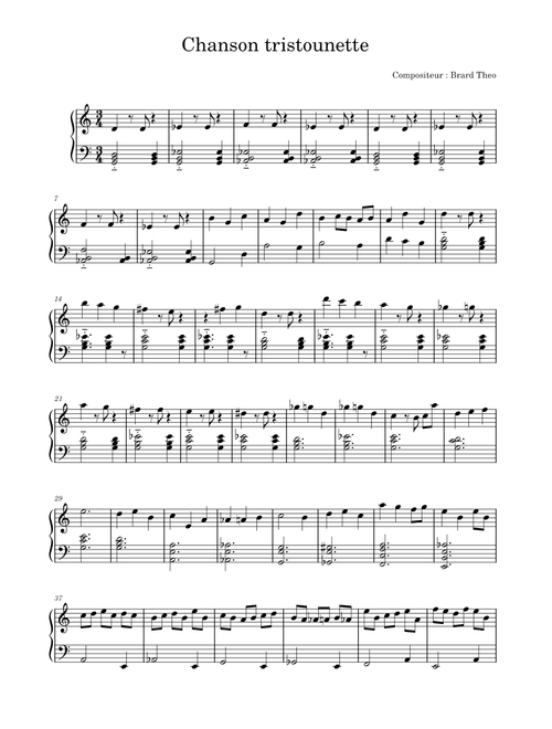 Chanson tristounette – Theo d'Aur Or