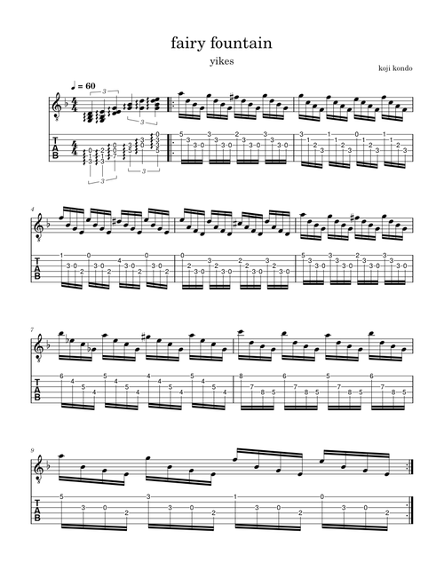 Great Fairy Fountain – Koji Kondo (guitar tab)