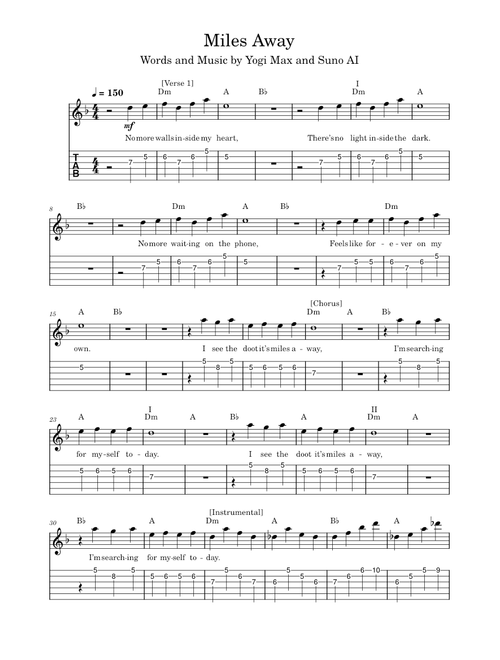 Miles Away in D Minor