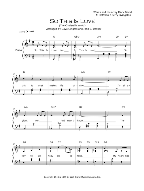 So This Is Love (Arr. Dave Gingras and John E. Dosher) - James Ingram (Piano Vocal)