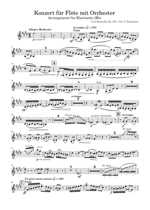 Concerto for Flute, Op. 283 - C. Reinecke Sheet Music for Piano