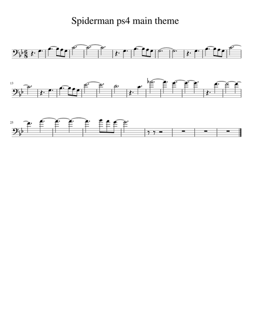 Spiderman ps4 main theme