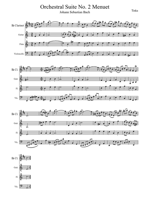 J. S. Bach - Menuet