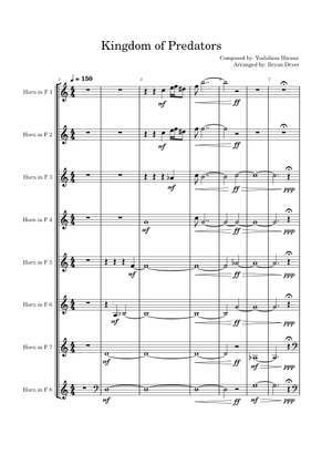 Hunter x Hunter Kingdom of Predators Sheet Music for Piano (Solo