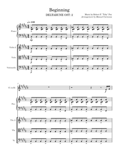 Beginning - DELTARUNE Chapter 1 OST