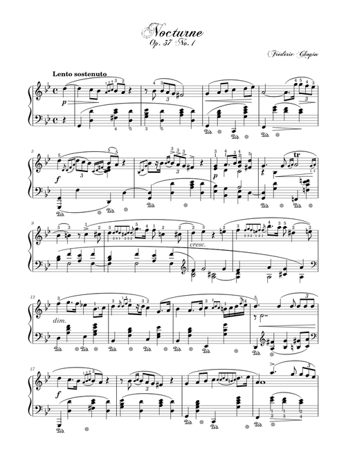 Nocturne Op. 37 No. 1