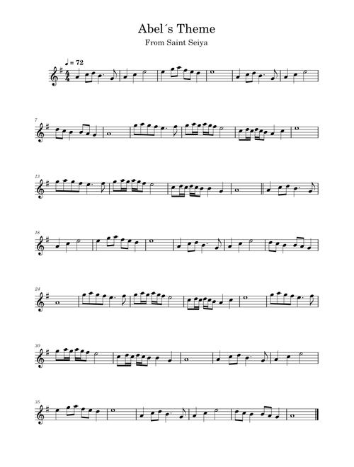 Abel´s Theme from Saint Seiya