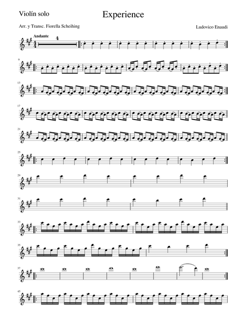 Experience-Dueto – Violín SOLO