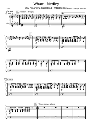Freedom '90 - George Michael Sheet Music with Chords for Piano