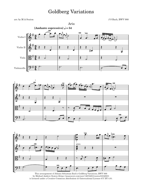 Goldberg Variations, BWV 988 - Johann Sebastian Bach
