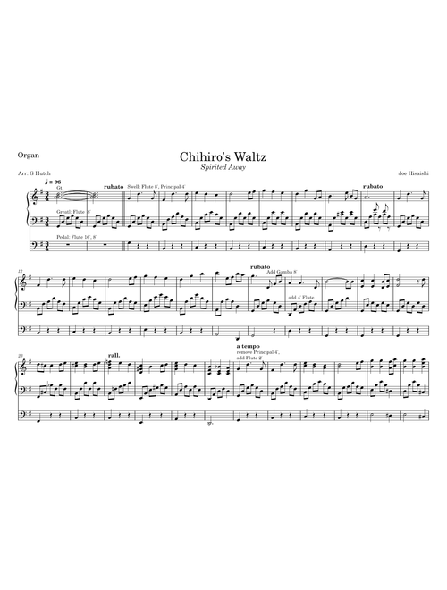 Waltz Of Chihiro – Joe Hisaishi