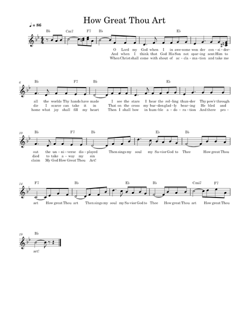 How Great Thou Art