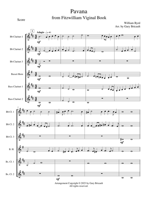 Pavana (Arr. Gary Bricault) - William Byrd (Woodwind Ensemble)