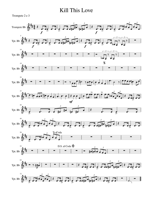 Kill This Love.mscz trumpet 2&3