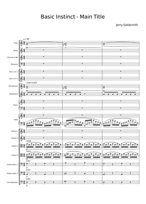 Main theme from basic instinct – Jerry Goldsmith Tema från Basic ...