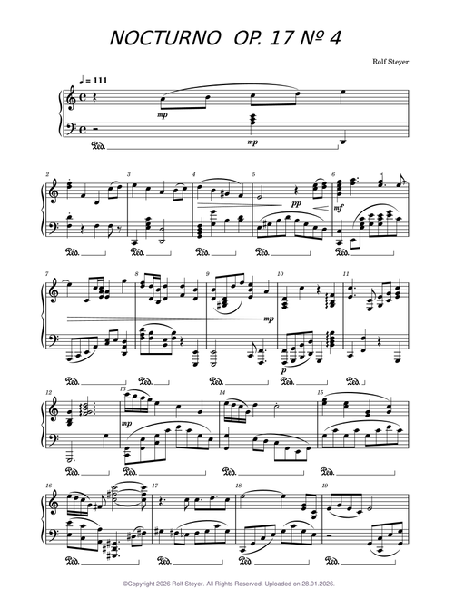 NOCTURNO OP. 17 Nº 4 by Rolf Steyer