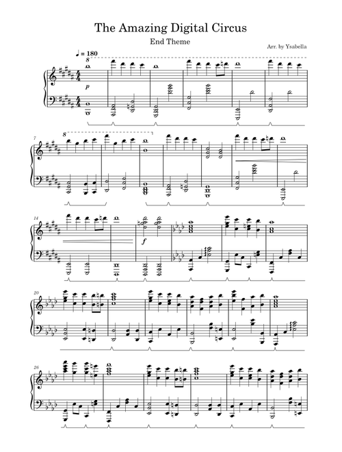 The Amazing Digital Circus Ending Theme – Gooseworx Your New Home Piano Solo