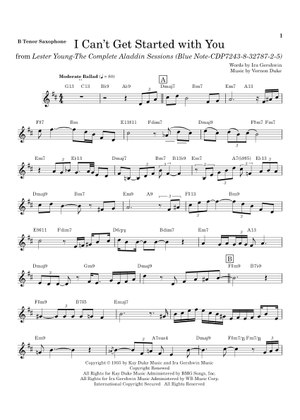 Play Official version of I Can't Get Started Sheet Music by Vernon
