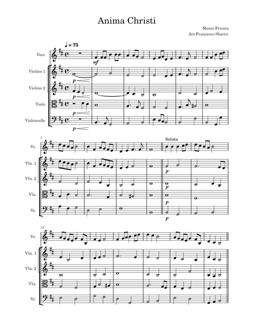 Anima Christi – Marco Frisina Anima Christi Frisina