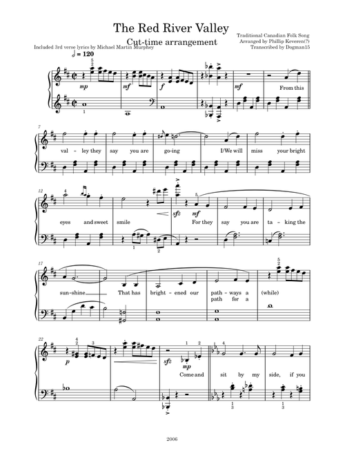 The Red River Valley (piano only version)